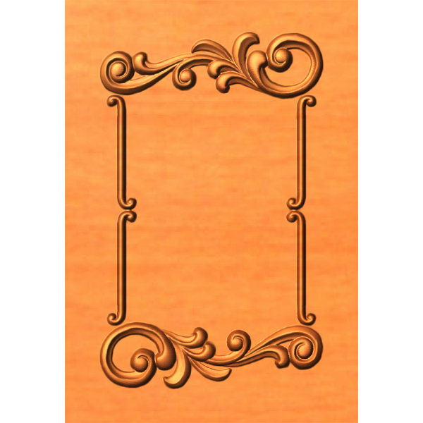 Ornament for doors and kitchen doors made of wood